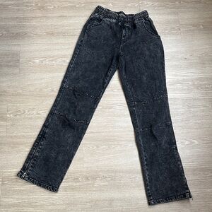 -Fashion Nova Charcoal Wide Leg Jeans
